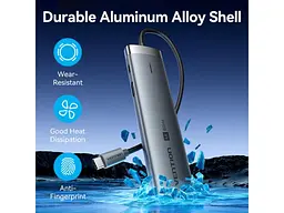 Мультипортовий адаптер Vention Hub 8-in-1 100W (TGUHB) - мініатюра 7