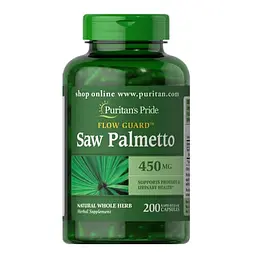 Со Пальметто Saw Palmetto 450 mg 200 капсул Puritan's Pride vit0004922