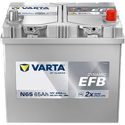 Акумулятор Varta Dynamic EFB 12В 65Аг 650А (EN) R+ (565501065) - мініатюра 2