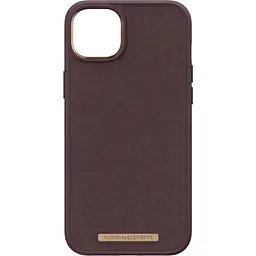 Чохол-накладка Njord Genuine Leather MagSafe Case Dark Brown для iPhone 14 Pro (NA43GL05U) - мініатюра 2