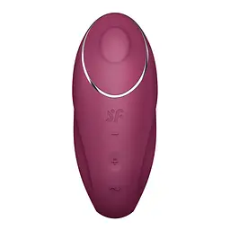 Вібростимулятор-пульсатор Satisfyer Tap & Climax 1 Red, ефект постукування пальцем Satisfyer SX0566 99301 - мініатюра 7