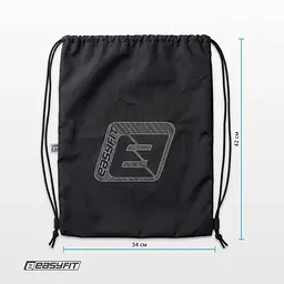 Сумка спортивна для взуття або інвентарю EasyFit чорна (EF-BAG-1) - мініатюра 2