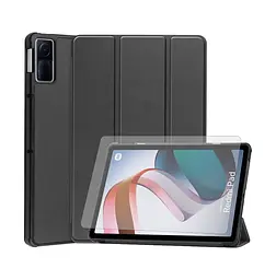 Чехол AIRON Premium для Xiaomi Redmi Pad 10.6" 2022 с защитной пленкой и салфеткой Black