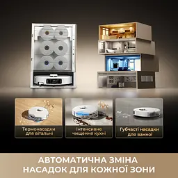Робот-пилосос миючий Dreame Bot Matrix 10 Pro Black - мініатюра 3