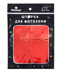 Шторка для фотозони PELICAN "Квадрат" 1х2м червоний "Квадрат" #218