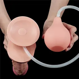Фалоімітатор LoveToy Squirt Extreme 11" 28 см тілесний - мініатюра 5