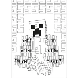 Розмальовка Yes Minecraft 12 сторінок (742915) - мініатюра 3