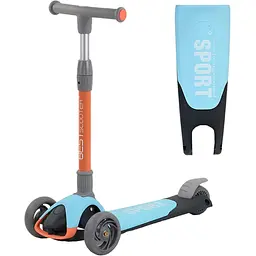 Триколісний самокат Best Scooter ЦБ-00245761 блакитний - мініатюра 2