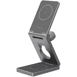 Бездротовий зарядний пристрій Proove Titan Volt 3in1 Gray (WSTV15000003)