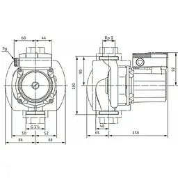 Циркуляційний насос Wilo TOP-S 25/5 DM (2044010) - мініатюра 3