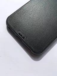 Оригинальный противоударный кожаный чехол для Apple iPhone XS MAX MOUS Leather Case Black - миниатюра 10