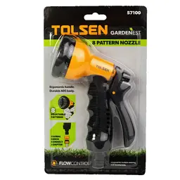 Пістолет для поливу Tolsen 8-позиційний ABS пластик (57100) - мініатюра 8