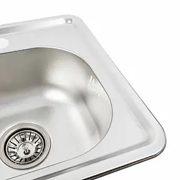 Кухонна мийка з нержавіючої сталі Platinum декор 3838 (0,6/160 мм), Decor - мініатюра 5