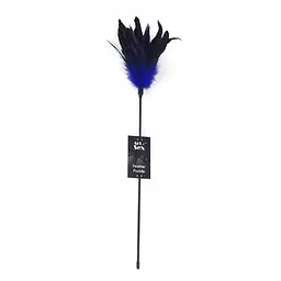 Лоскітка з пером півня Art of Sex – Feather Paddle, синя - мініатюра 3