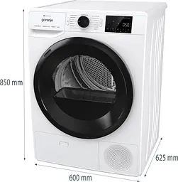 Gorenje Сушильна машина тепловий насос, 9кг, A++, 60см, дисплей, 16 програм, Wi-Fi, білий - мініатюра 6