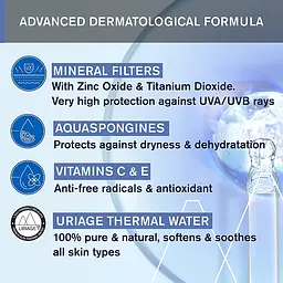 Сонцезахисний крем для обличчя Uriage Веве SPF50+ 1-й мінеральний 50 мл - мініатюра 8