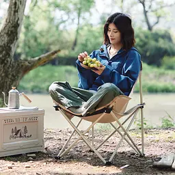 Стілець складаний Naturehike Stellaluna T01 CNH23JU13002, S, бежевий - мініатюра 5