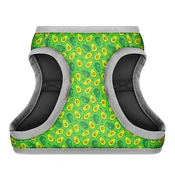 Шлея для собак м'яка Waudog Clothes з QR паспортом, малюнок Авокадо, S2, 46-50 см, 43-45 см - мініатюра 2