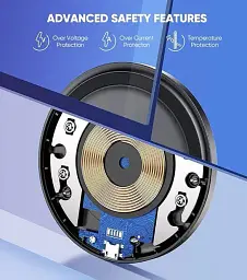 Бездротова зарядка Ugreen ED032 10W Qi Wireless Charging Pad чорна - мініатюра 4