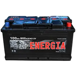Акумулятор автомобільний ENERGIA 100Ah Єв (-/+) (800EN) (22392) - мініатюра 2
