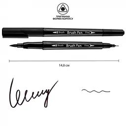 Набір маркерів Santi Brush Pen акварельні 24 кольори двосторонні (391000) - мініатюра 2