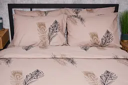 Комплект постільної білизни Moon&Star Бязь Gold Люкс Feathers King Size 220x240 наволочки 4х70х70 - мініатюра 2