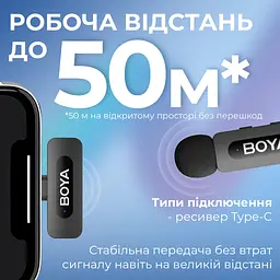 Мікрофон Boya BY-V10 Type-C Black (BY-V10) - мініатюра 10