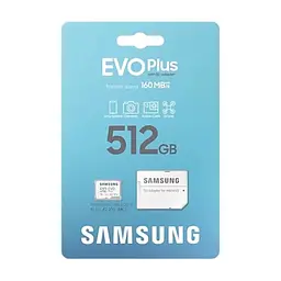 Карта пам'яті Samsung 512 GB microSDXC Class 10 UHS-I U3 V30 A2 EVO Plus+SD Adapte (MB-MC512SA/EU) - мініатюра 8