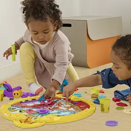 Набір для творчості з пластиліном Play-Doh Fold & Go Playmat Starter Set зі складним килимком для зберігання, (F9143) - мініатюра 11