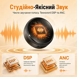 Бездротові петличні мікрофони 2 шт Type-C з шумоподавленням у зарядному кейсі - мініатюра 6