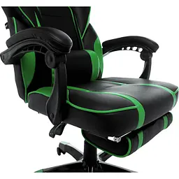 Геймерське крісло GT Racer X-2749-1 Black/Green [122615] - мініатюра 7