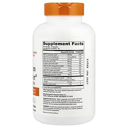 Джерело кальцію та фосфору Doctor's Best Calcium Bone Maker Complex with MCHCal, 180 вегакапсул комплекс для підтримки здоров'я кісток - мініатюра 2
