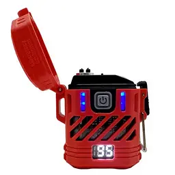 Ліхтар запальничка Multifunctional D53-2LED Box LCD TypeC (3+1 режим) - мініатюра 3