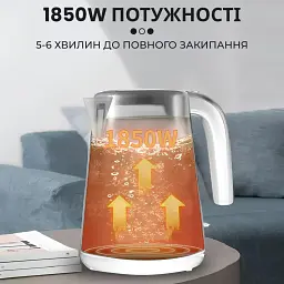 Електрочайник Sokany FK-1621 білий - мініатюра 2