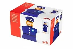 М'яка іграшка на руку Goki Поліцейський 30 см (51646G) - мініатюра 4