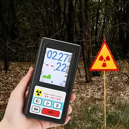 Дозиметр радіації - радіометр професійний ZGKPDQ BR-6, лічильник Гейгера, чорний (100701) - мініатюра 3