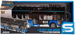 Інерційний двоповерховий автобус DIY TOYS CJ-4008559 Синій shop (6900070808879) - мініатюра 1