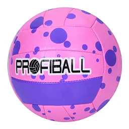 М'яч волейбольний Bambi MS 3814(Pink) діаметр 21 см, ПВХ, 260-280 грам