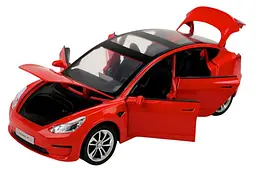 Металева колекційна модель автомобіля Tesla Model 3 масштаб 1:24 зі світлом та звуком АВТОПРОМ (AP7728) - мініатюра 5