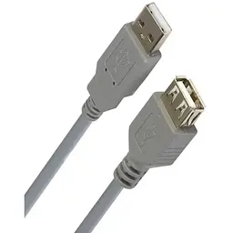 Подовжувач USB (штекер A — гніздо А) version 2.0 1,8метра сірий