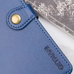 Шкіряний чохол-книжка GETMAN Gallant (PU) для Xiaomi Redmi Note 14 4G (Europe version) Синій - мініатюра 4