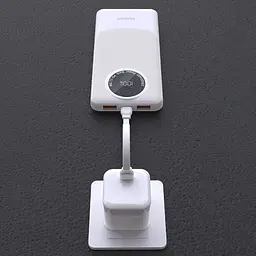 Універсальна мобільна батарея Dudao 10000mAh K12 22,5W PD,QC 2xUSB-A,USB-C In/Out Білий - мініатюра 3