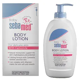 Дитячий лосьйон Sebamed Baby з помпою, 400 мл - мініатюра 2
