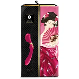 Вібромасажер Shunga Zoa Raspberry двосторонній - мініатюра 9