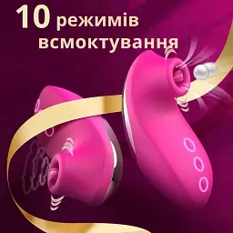 Вакуумний стимулятор клітора I'MCUM Soft Pulse 10 режимів Рожевий (IM-KXY242) - мініатюра 3