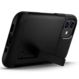 Чохол протиударний із підставкою Spigen Slim Armor ACS01545 для iPhone 12 Mini (5.4") Black - мініатюра 2