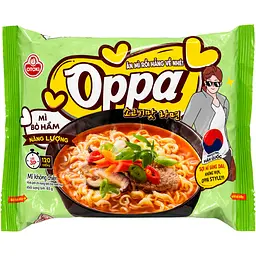 Локшина швидкого приготування Oppa зі смаком Яловичини Otoki 65г - мініатюра 1