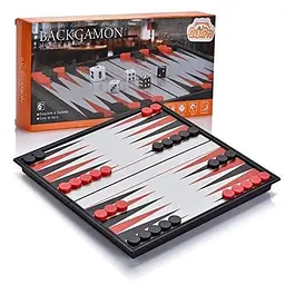 Гра настільна UB Нарди магнітні Magnetic Folding Backgammon (SR-113-N-1216) - мініатюра 6