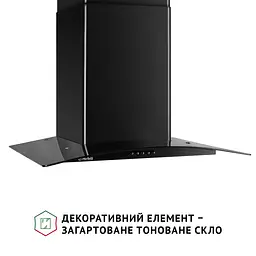 Витяжка декоративна зі склом PERFELLI GRASSI 6HMB NERO - мініатюра 3