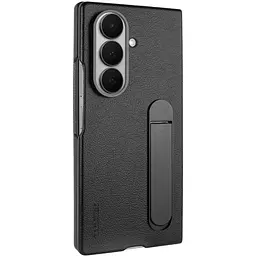 Шкіряний чохол Leather Case (AAA) with stand для Samsung Galaxy Z Fold7 Black